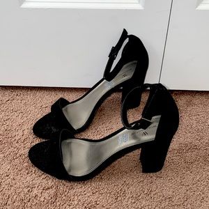 Black Suade Heels